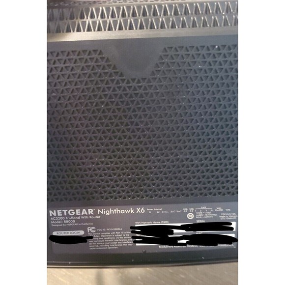 NETGEAR Nighthawk X6 AC3200 Tri-Band Gigabit Wi-Fi Router -  ‎R8000-100NAR - Picture 3 of 3